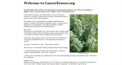 Desktop Screenshot of cancereraser.org